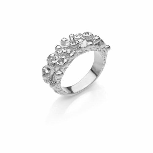Anello RIYO In Argento Sterling 925 Con Rubino Indiano – Gioiello Etnico Regalo