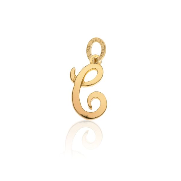 Lettera C Argento 925 Dorato
