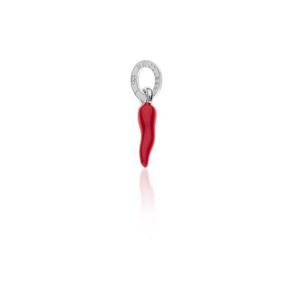 Corno Mini Argento 925 Anticato Smaltato