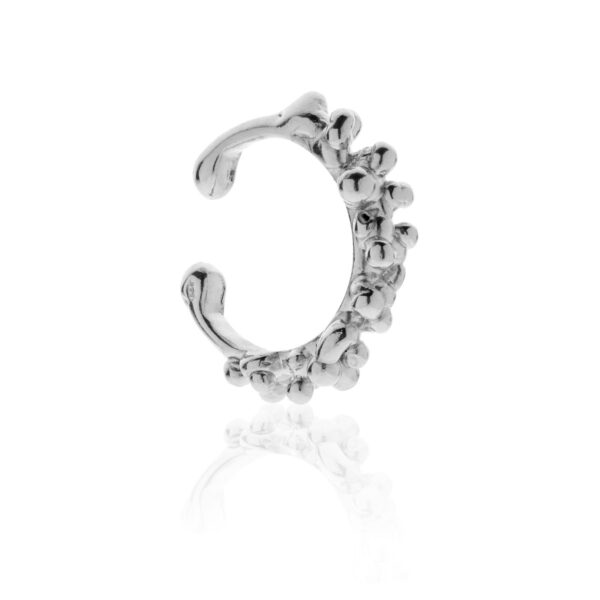Earcuff Bollicine Argento 925 Rodiato