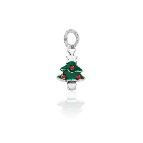 Mini Albero di Natale Argento 925 con smalto