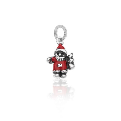 Babbo Natale Argento 925 con smalto