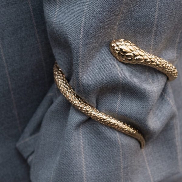 Bangle Serpente Ottone Dorato - immagine 7