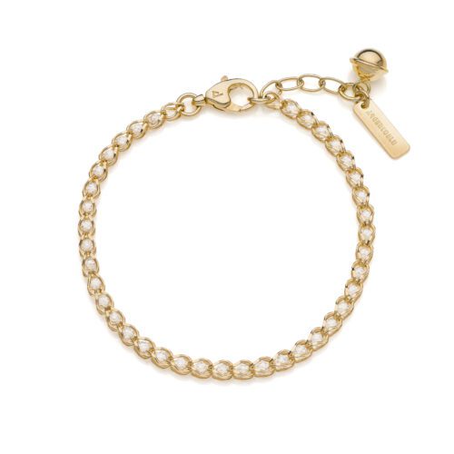 Bracciale Iris Argento 925 Dorato e Zirconia Bianco