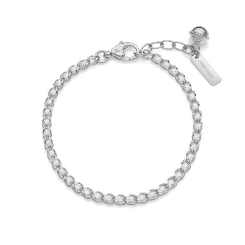 Bracciale Iris Argento Rodiato e Zirconia Bianco