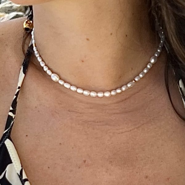 Choker I tuoi Baci Argento 925 Dorato - immagine 2