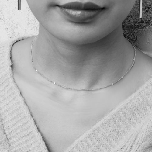 Choker Aurora 45 Argento 925 Rodiato