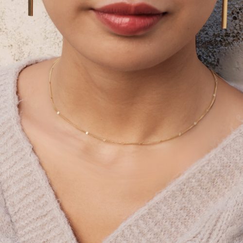 Choker Aurora 45 Argento 925 Dorato