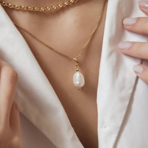 Perla IO (misura piccola) Argento 925 Dorato