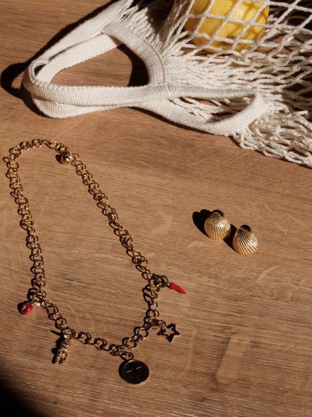 Voglia di mare 🐚
Abbiamo pensato per voi a due essentials che vi faranno brillare sul vostro Lido quest’estate: choker + charms portafortuna e coppia Orecchini Conchiglia ag925 dorato.
#argentoblu
#ag925